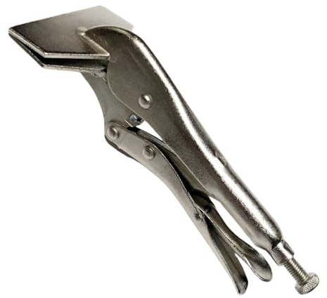 Locking Pliers, Adjustable Flat Head Sheet Metal Pliers, 8 inch Carbon Steel Duckbill Clamps for Welding Jig Hand Tool Duckbill Welding Clamps Adjustable