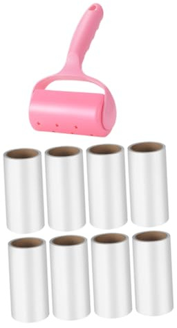 Homoyoyo Adesivo Portatile per Rimuovere Animali e Polvere Pulizia Rapida Vestiti e Tessuti con Manico Resistente e Supporto