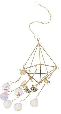 VICASKY Kreative Festivalparty Hängende Bergkristall und aus Kristalllampe Deko Dekorative Eisen Romantische Jubiläumsfeier Decke für