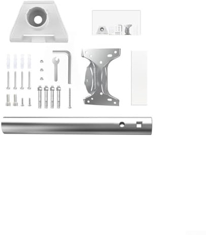 Dachhalterungs-Set für Gen 3 – robustes Drehgelenk mit geradeem/gebogenem Rohr, Edelstahl und Pad, 53 mm Innendurchmesser, 38–50 mm rund (gerades Rohr)