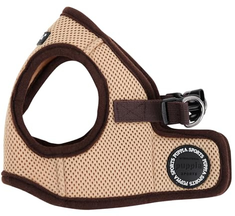 PUPPIA International Harness Soft B Vest, Medium, Beige