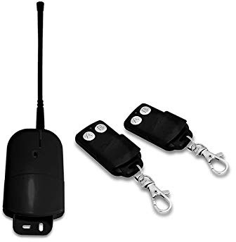 IdorStore - Kit con receptor de 2 canales 7A mandos a distancia 433 MHz para puertas enrollables y luces 12 - 24 V AC/DC