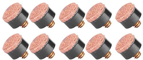 Billard Queuespitzen, 10pcs Billard Snooker Pool Queue Pole Tip Ersatzteile 10mm 11mm 12mm 13mm (11mm)