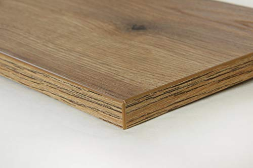 Schreibtischplatte 160x80 aus Holz DIY Schreibtisch direkt vom Hersteller vielseitig einsetzbar - Tischplatte Arbeitsplatte Werkbankplatte mit 125kg Belastbarkeit & Kratzfestigkeit - Sunshine Eiche