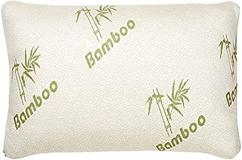 YORKSHIRE HOMEWARE Luxury Bamboo Hollowfibre Filled Pillow Orthopaedic Head Neck Back Sleep Support Adjustable Neck & Side Sleeper Jumbo Pillows (1 Pillow)