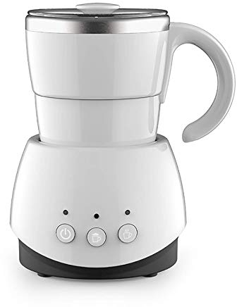 Automatic Foam Maker Fully Automatic Portable Hot and Cold Milk Frother Electric Milk Froth Machine Fancy Coffee Electric Milk Froth Machine (Color : White, Size : 15.5X12.4X18Cm) (White 15.5x12.4x1