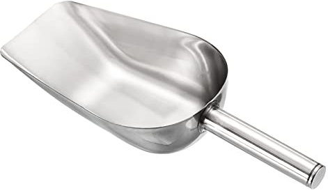 PATIKIL Glace Cuillère, Inox Acier 11.4x3.3 Petit Glace Tissuant Utilité Pelle pour Cuisine Tige Fête, Argent