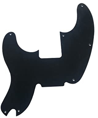 Gitarrenteile für Fender Telecaster Precision Bass Style Linkshänder Gitarre Pickguard (1-lagig) Schwarz