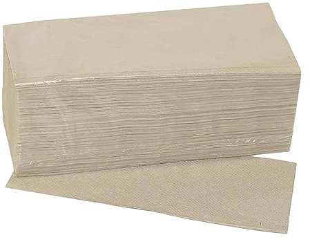 Wisch-Star Papierhandtücher 2x 5000 Blatt, Handtuchpapier, 1-lagig natur, Papier für Papierhandtuchspender, 24,5 x 21 cm, EU-Ecolabel