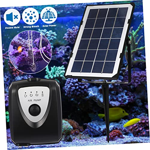 DOITOOL Solarbetriebene Teichbelüfter Pumpe Für Aquarien Garten Und Teich Tragbare Leise Sauerstoffpumpe Mit Verschiedenen Betriebsmodi Zur Optimalen Belüftung Und