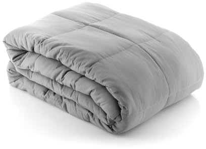 Gewichtsdecke 7kg in grau für erholsamen Schlaf | Therapie-Decke Erwachsene 120x180 cm flauschig | Schwere Bettdecke, Gravity Decke, Decke mit Gewicht
