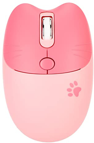 Trådlös mus, 2,4 G trådlös optisk mus, söt katt, tyst mus med USB-mottagare, 3 nivåer DPI justerbar, ljudlös användning, för bärbar dator stationär dator (1)