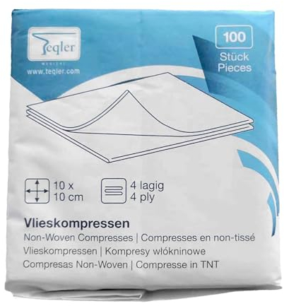 Teqler Compresse non sterili 10 x 10 cm