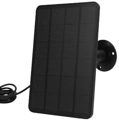 Solar Panel for Ring Doorbell, 10W Solar Panel Camera Charger Compatible with Ring Battery Video Doorbell 2/3/3+/4+, for Nest (CSP4W-O-B)