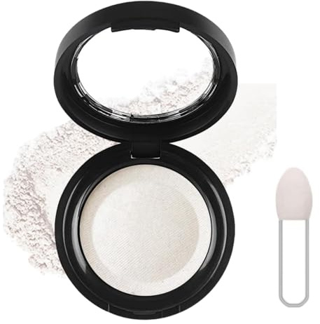 White Eyeshadow Single - Matte Pressed Fine Powder, Shimmer Pearl Shadow for Eye Make-Up, High Pigment Long-lasting Sweatproof for Performance