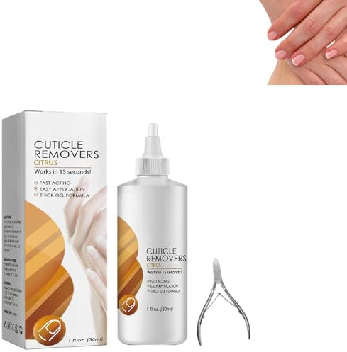 Dissolvant de Cuticules d'Ongles de Réparation de Gel,Dissolvant de Cuticules Liquide,Cuticule Ongle Remover,Gel Hydratant pour les Ongles,30ml,Comprend un Ciseaux de la Peau Morte