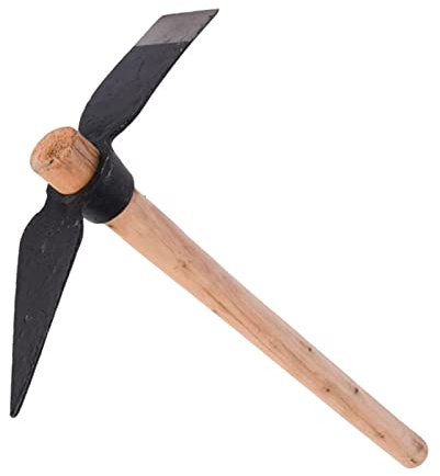 Pioche, Outil à Main Pick Axe, Houe Adze, Outil de Jardin Pick Axe Hoe, pour Parterres de Fleurs, Désherbage, Jardinage, Ameublissement du Sol, Creuser, Camping