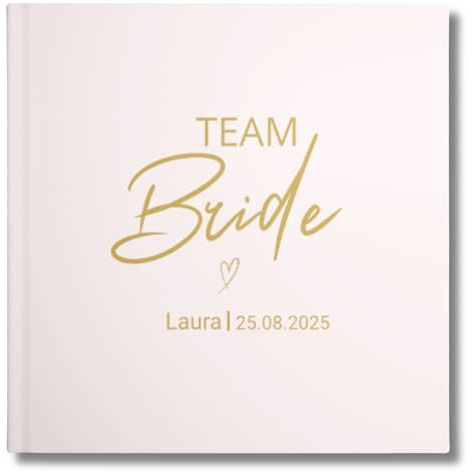 Personalisiertes JGA Gästebuch blanko zum Ausfüllen | Erinnerungsalbum Braut für Männer & Frauen JGA Fotobuch Junggesellinnenabschied Ideen