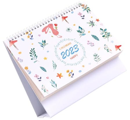 OFFSCH Tischkalender Kalenderdekor Kleiner Kalender Stehtischkalender Für Zuhause Dekorativer Minikalender Bürokalendergeschenk