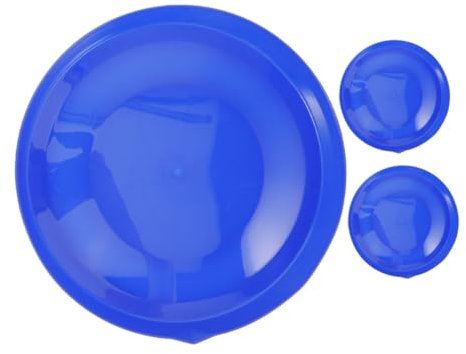 TOYANDONA 3piezas Platos De Agua Jabonosa con Burbujas Set De Platos Reutilizables Incluye Bandeja De Almacenamiento para Actividades Grupales
