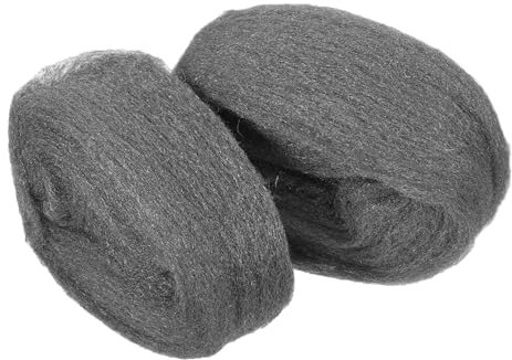 Alipis 2piezas Almohadilla De Lana De Acero Reutilizable Malla De Alambre Gruesa para Pulir Madera y Metal Lana De Acero para Limpieza y Desengrase Talleres