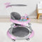 Girello Activity Center, Chiudibile, seduta regolabile a tre altezze, dotato di giochi e dispositivo musicale,per bambini da 6 mesi a 12 Kg, 70 * 70 * 91 cm - Rosa