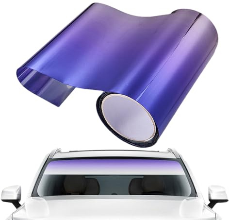 Auto Windschutzscheibe Sonnenvisorstreifen, Tintfilm Anti Blendstreifen, Gradient Tönungsfolie Auto Fensterscheibe Schutz Schatten Aufkleber