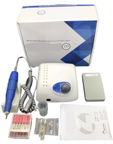 65W 35000RPM Elektrisk nagelborrmaskin Strong 210 Modell 102L Handstycke Manikyr Pedikyr Nagelfilsbit Nagelkonstutrustning(STRONG 210 102L)