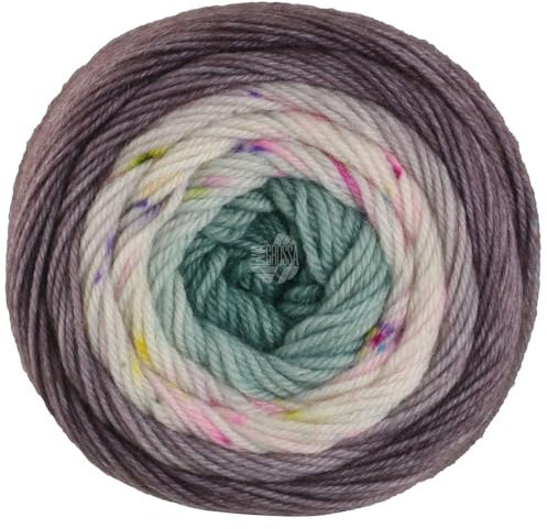 LANA GROSSA Meilenweit 50 Dip | Extrafeines Merinogarn im klassischen hand-dyed Verfahren | Handstrickgarn aus 75% Schurwolle & 25% Polyamid | 50g Wolle zum Stricken & Häkeln | 200m Garn FB 5301