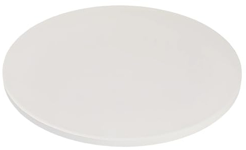 Pizza Stone, Cordierite Round Pizza Stone for Grill, Ivory White Pizza Baking Stone, Handles Heat Up to 1400℉, for Ovens and BBQ