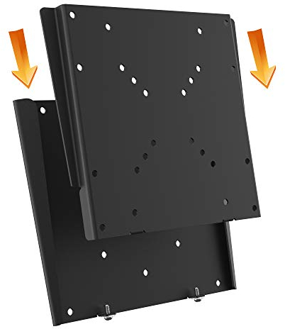RICOO Supporto monitor muro F0522 Fisso Slim Sottile Schermo PC 15-32 (38-81 cm) Staffa piatta universale Televisore LED/LCD VESA 50 x 50-200 x 200