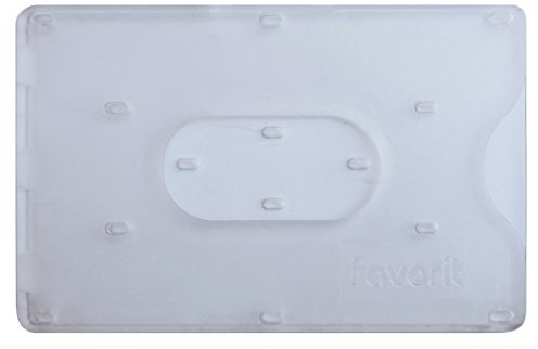 Favorit 100500080 Kartenhülle, starr, Innenformat 8,5 x 5,4 cm, transparent, 100 Stück