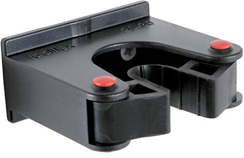 Toolflex Support original pour bâton de marche en aluminium ou montage unique Noir
