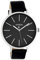 Oozoo Damenuhr mit Lederband 45 MM Schwarz/Glitzer C10569