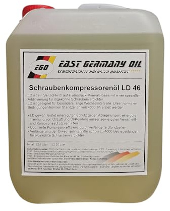 Schraubenkompressorenöl LD 46 Kanister 5 Liter