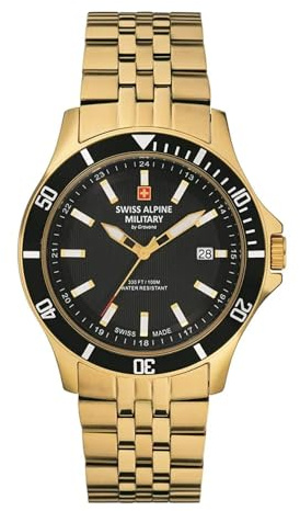 Swiss Alpine Military Herren-Armbanduhr Analog Quarz 7022.1 Edelstahl