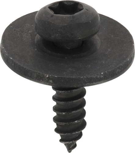 Viti a Lamiera a Testa Cilindrica Bombata con Rondella a Scudo e Carter di Aile/Parafango per Veicoli Renault in Busta, 4,2 mm x 16 mm, Zinco Nero, Confezione da 50