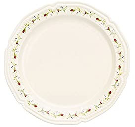 Liudan Servizio di Piatti Piatti da Pranzo Floreale Pastorale Platti di Dessert in Ceramica Rosa per Insalata Bistecca Pasta Torta Piastre Cucina Cucina (7.68 Pollici) Servizio da tavola
