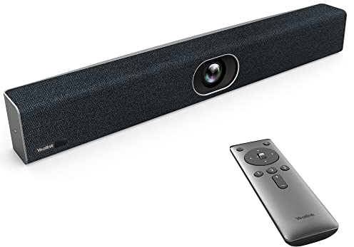 Yealink UVC40 E2 4K USB Video Conference Camera Teams Zoom Kompatibilität 120° Webcam Auto Framing Speaker Tracking mit 8 Mikrofonen All-in-one Audio- und Videokonferenzsystem für Konferenzräume