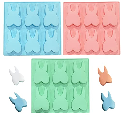 DD-life 3 Stück Zahnform Silikonform Zahnform Neuheit Eiswürfelform Schokoladenform Süßigkeiten Form Mini Seife Form Kuchen Backform (1 blau, 1 grün, 1 rosa)