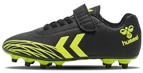 Hummel Top Star F.G. JR - Botas de fútbol (Talla 36), Color Negro y Amarillo, Negro Amarillo, 36 EU