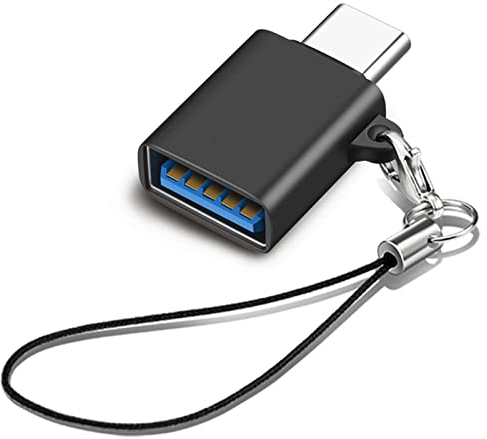 iJiGui Adaptador USB C Macho a USB 3.2 Hembra OTG, 10Gbps Compatible con MacBook Pro, MacBook Air y Otros Dispositivos USB C-Negro