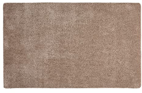 Waschbare Schmutzfangmatte innen rutschfest - Beige 50 x 80cm (Rechteckig) | Extrem strapazierfähige Fußmatte pflegeleicht Sauberlaufmatte waschbar Türmatte PVC-frei Fussmatte saugstarker Fußabtreter