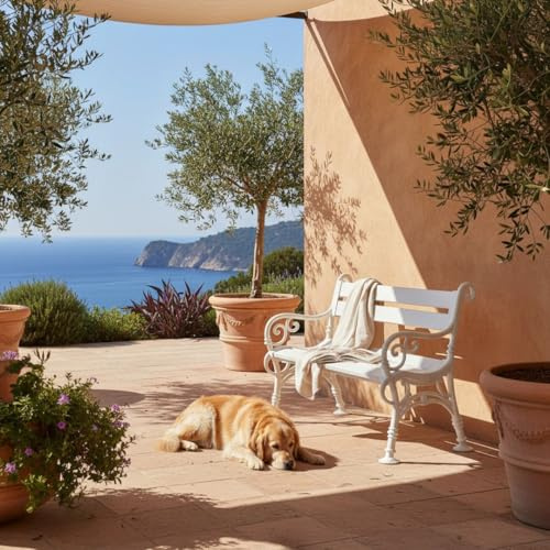 PROREGAL Gartenbank Curacao | 2-Sitzer | Weiß | HxBxT 85x115x60cm | Witterungs- & UV-beständiger Kunststoff | Parkbank Sitzbank Außenbereich Garten Balkon Terrasse