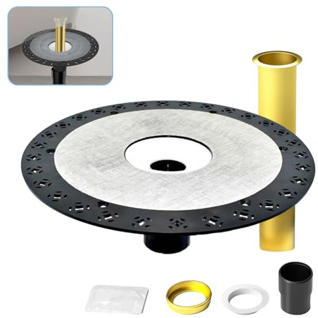 Freistehender Wannenablauf, grob, 30,5 cm Basis