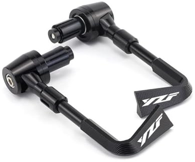 DANETI Motorrad Hebelschutz Motorrad CNC Aluminiumlegierung Lenker Bremse Kupplungshebel Handschutz Schutzfolie Für Y&amaha Für YZF Für R1 Für R3 Für R6 Für R125 Für R25 R7 Für Fz6 Für Fz1(Black)