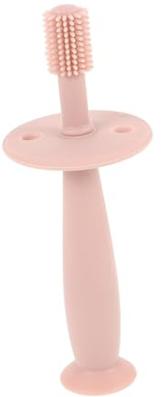 FRCOLOR 1stk Borsten Zahnbürste Babyzahnbürste Aus Silikon Säuglings Für Babys Babytrainings Schutz Mundpflege Kind Rosa
