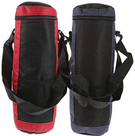 UPKOCH Isolierte Babyflaschentaschen 2 Stück Für Unterwegs Mit Oxford Stoff Thermotasche Für Milchflaschen Warm Und Kalt Erhaltend Reise Babyflaschenbeutel Rot Und Blau