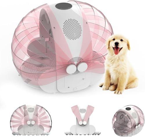 JAYEUW Secchiello automatico per animali domestici, silenzioso, per animali domestici, 600 W, flusso d'aria a 360°, pieghevole, asciugacapelli, asciugacapelli, asciugacapelli, asciugacapelli