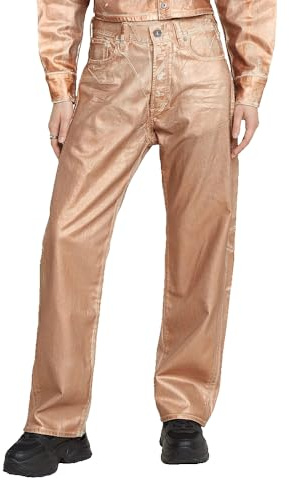 G-Star RAW Bowey 3D Boyfriend Jeans, Rosa (Shiny persika metallbeläggning D25372-d551-h088), 33W x 32L